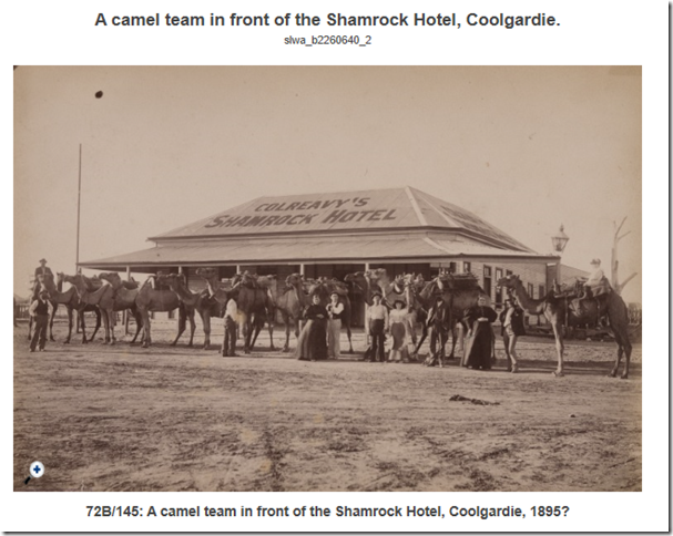 Shamrock Hotel Coolgardie1895